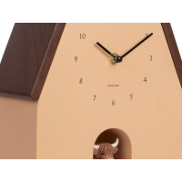 Nástenné hodiny Highland Cow Cuckoo Karlsson KA6162LB, latte hnedá